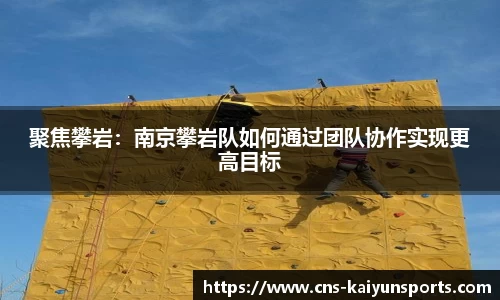 聚焦攀岩：南京攀岩队如何通过团队协作实现更高目标